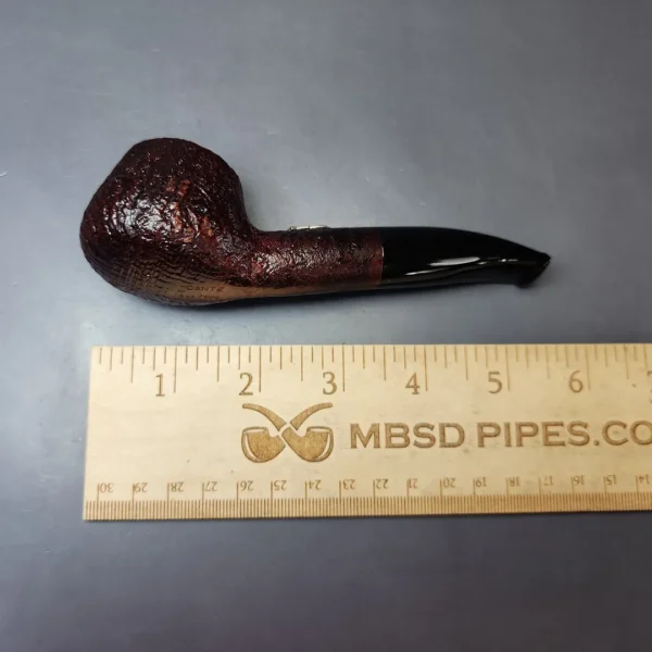 Savinelli Dante Sandblasted Diplomat w/ Silver Estate Briar Pipe, Unsmoked, 9mm - Image 8
