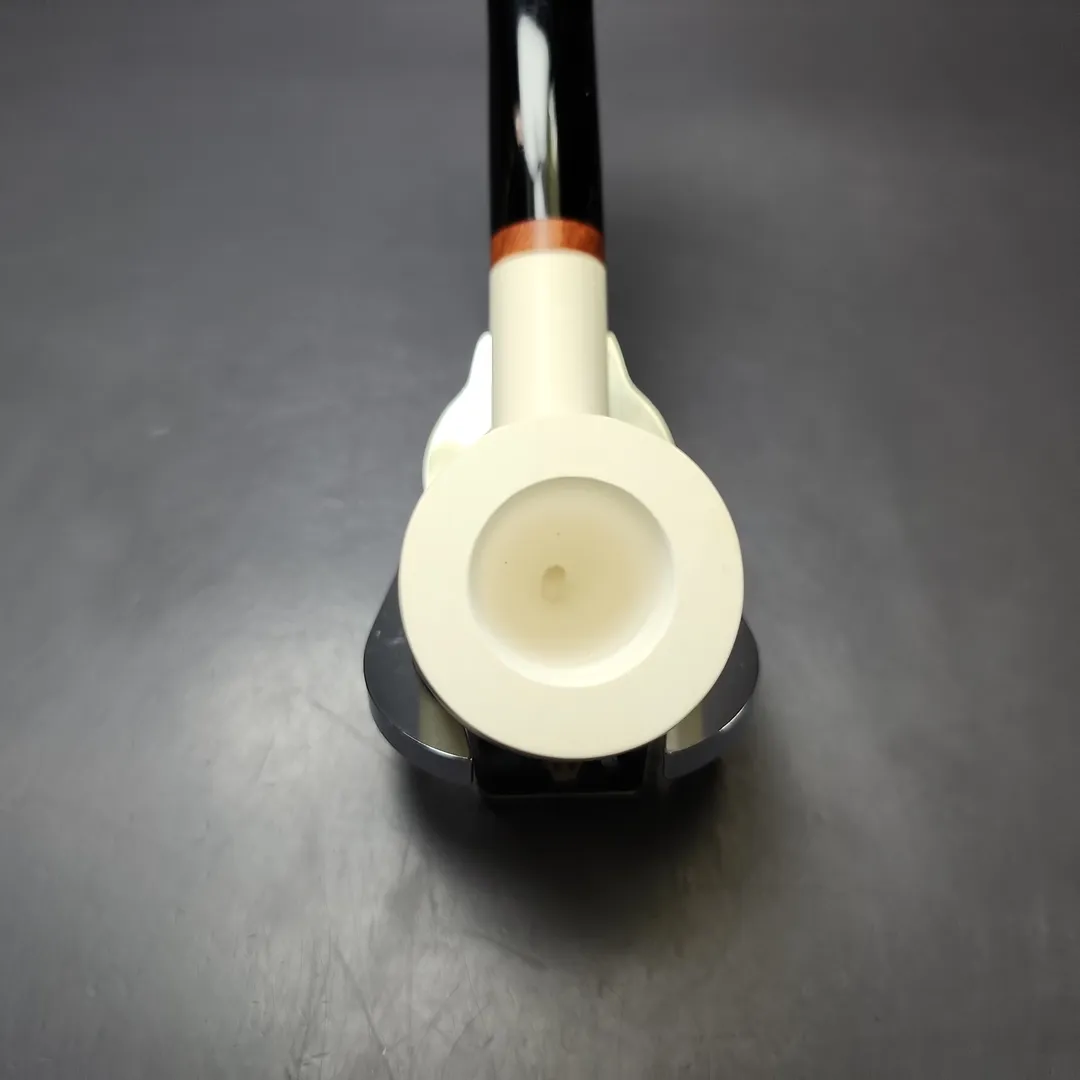 MBSD Meerschaum Deluxe Smooth Large Billiard Block Meerschaum Pipe, New - Image 5