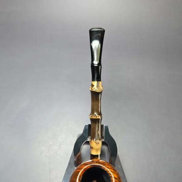 MBSD Briars Modern Masters 1 Smooth Peewit w/ Bamboo Briar Pipe, New - Image 7