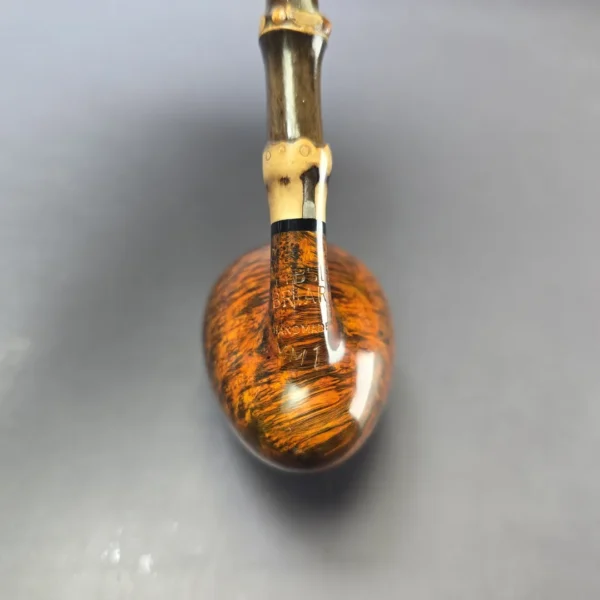 MBSD Briars Modern Masters 1 Smooth Peewit w/ Bamboo Briar Pipe, New - Image 8