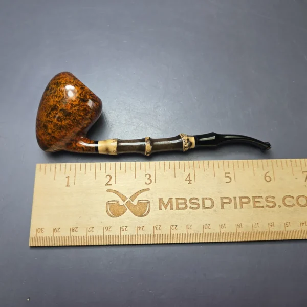 MBSD Briars Modern Masters 1 Smooth Peewit w/ Bamboo Briar Pipe, New - Image 9