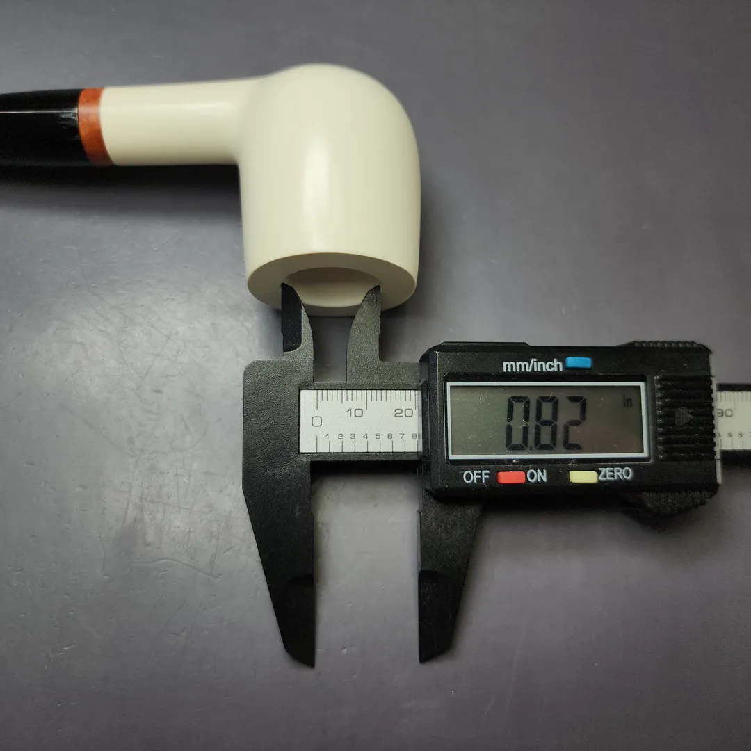 MBSD Meerschaum Deluxe Smooth Large Billiard Block Meerschaum Pipe, New - Image 10