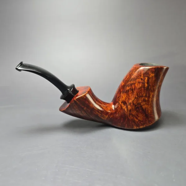SU Pipes Smooth Volcano Sitter Handmade Briar Pipe, New - Image 5