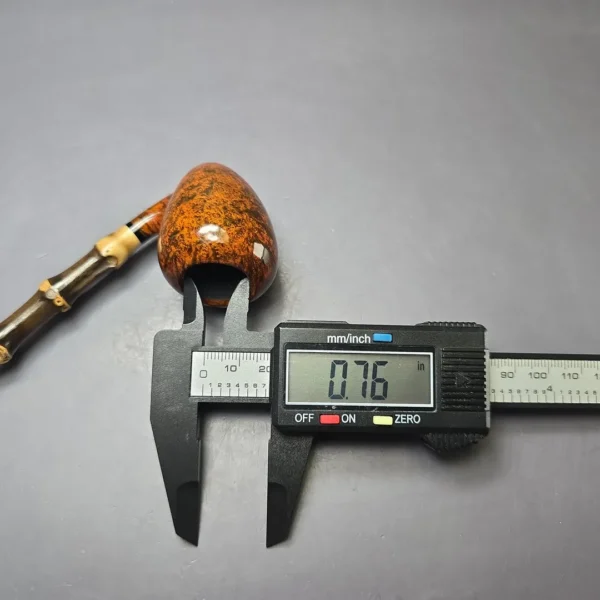 MBSD Briars Modern Masters 1 Smooth Peewit w/ Bamboo Briar Pipe, New - Image 10