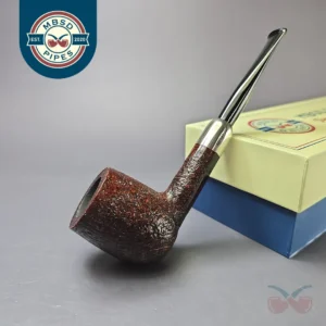 MBSD Briars Timeless Traditions 1 Sandblasted Billiard w/ Silver Handmade Briar Pipe, New