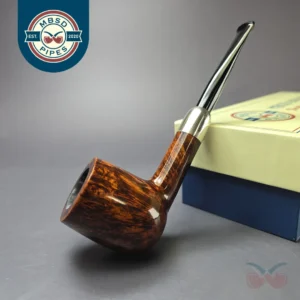 MBSD Briars Timeless Traditions 1 Smooth Billiard w/ Silver Handmade Briar Pipe, New