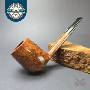 James Upshall P Grade Group 6 Smooth Panel Shank Canadian Estate Briar Pipe, Unsmoked