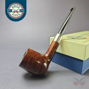 MBSD Briars Timeless Traditions 1 Smooth Billiard w/ Silver Handmade Briar Pipe, New