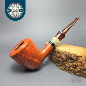 Kai Neilsen Flame Grain Old Briar Smooth Dublin w/ Horn Estate Briar Pipe, Unsmoked, 9mm