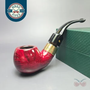 Peterson 1980 System Supreme Gold Mounted 2S Smooth Apple Estate Briar Pipe, Unsmoked