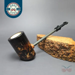 MBSD Meerschaum Deluxe Smooth Poker Block Meerschaum Pipe, New