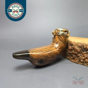 Nording Handmade Duck Head w/ Wind Cap Estate Briar Pipe, Unsmoked