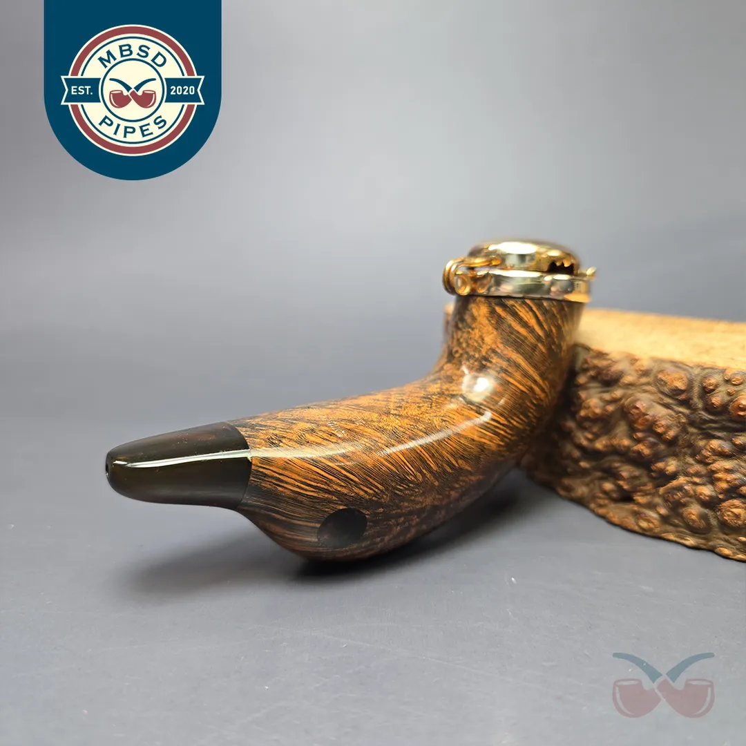 Nording Handmade Duck Head w/ Wind Cap Estate Briar Pipe, Unsmoked