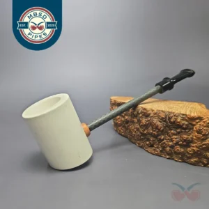 MBSD Meerschaum Deluxe Poker Translucent Block Meerschaum Pipe, New