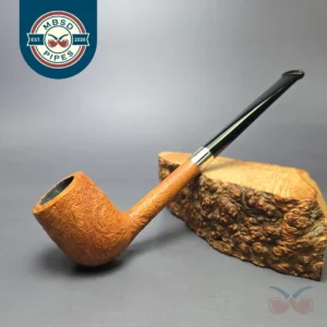 Bruno Nuttens Mini Bing B1 Partially Sandblasted Billiard Briar Pipe, New