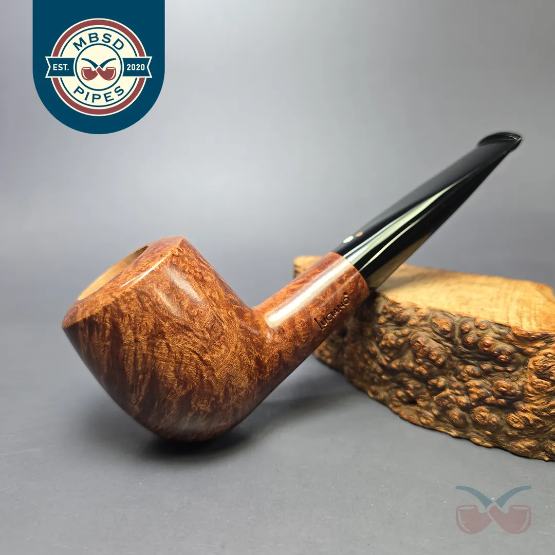 Luciano 2011 38 B Smooth Billiard Estate Briar Pipe, Unsmoked