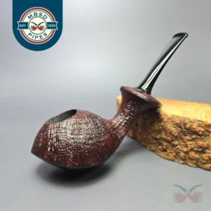 Madao Sandblasted Asymmetric Orca Handmade Briar Pipe, New