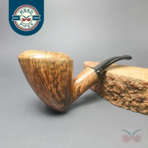 WO Larsen Straight Grain F Smooth Dublin Estate Briar Pipe, Danish Estates
