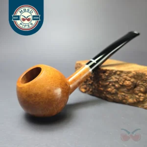 Don Carlos 2 Note Smooth Apple Prince w/ Silver Estate Briar Pipe, Italian Estates