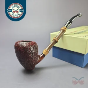 MBSD Briars Modern Masters 1 Sandblasted Peewit w/ Bamboo Briar Pipe, New