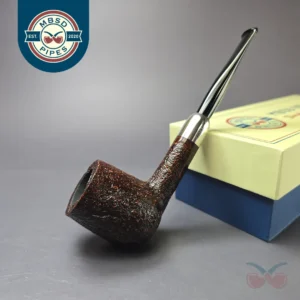 MBSD Briars Timeless Traditions 1 Sandblasted Billiard w/ Silver Handmade Briar Pipe, New