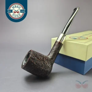 MBSD Briars Timeless Traditions 1 Sandblasted Billiard w/ Silver Handmade Briar Pipe, New