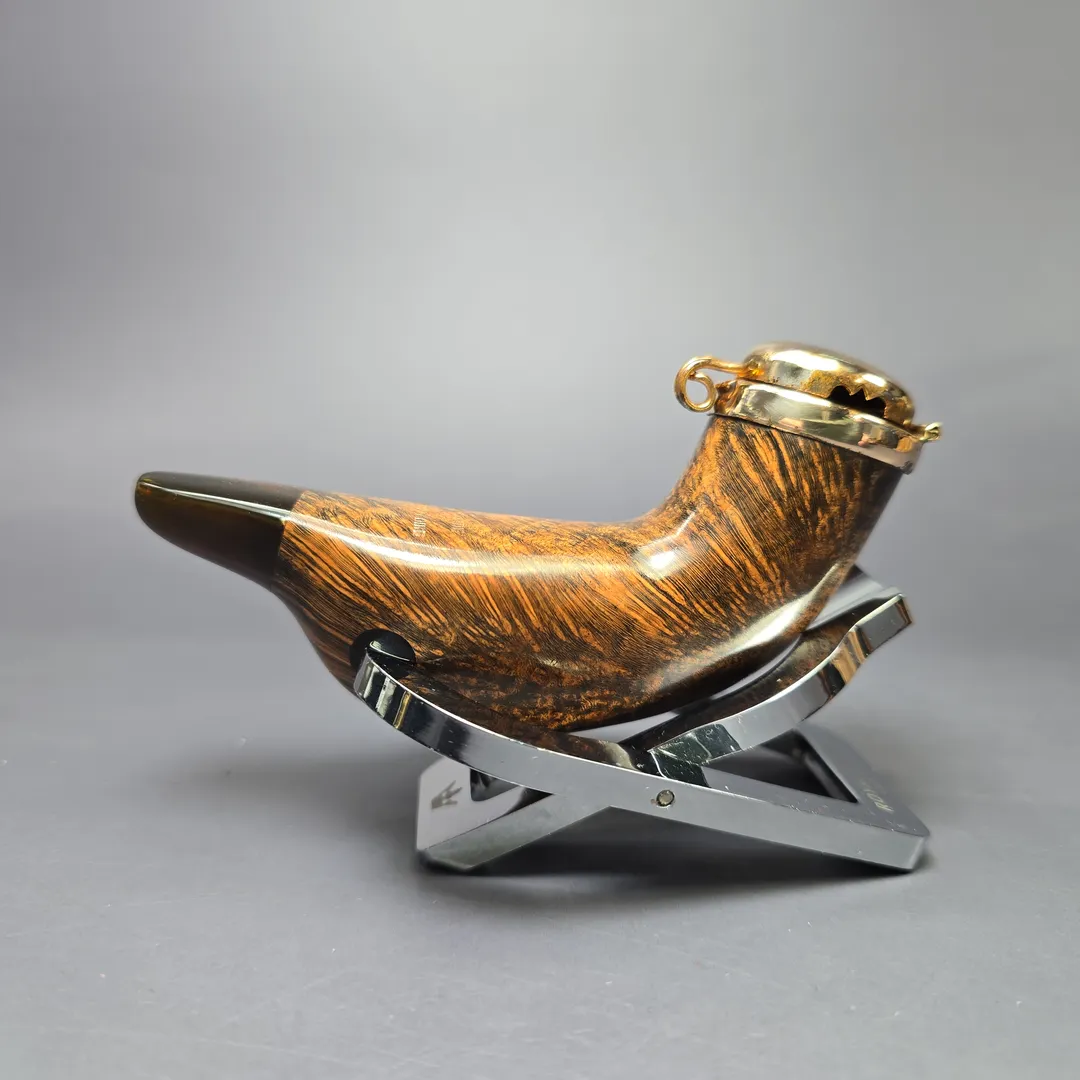 Nording Handmade Duck Head w/ Wind Cap Estate Briar Pipe, Unsmoked - Image 2