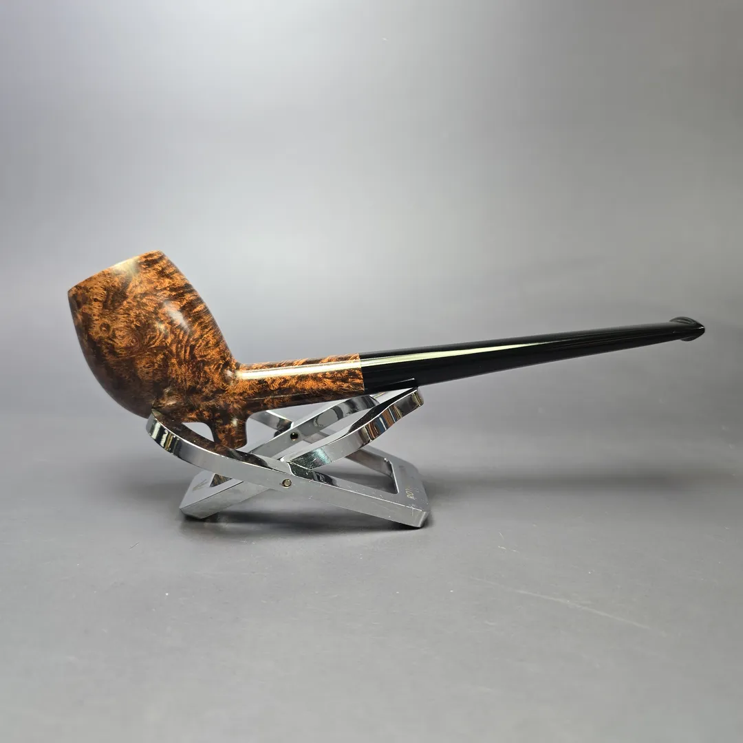 BriarWorks Classic C14 Dark Smooth Cutty w/ Black Stem Briar Pipe, New - Image 2