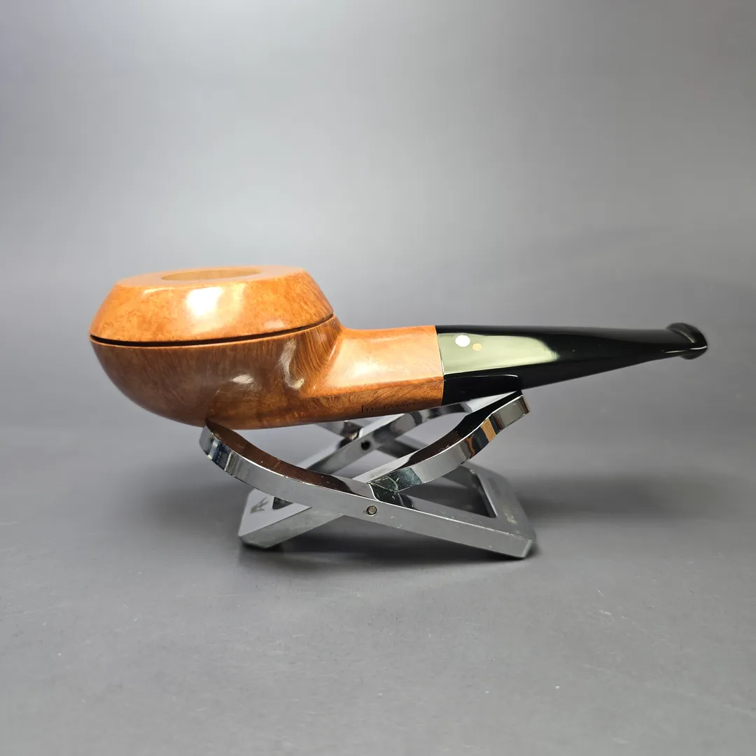 Luciano 2012 89 C Smooth Squat Bulldog Estate Briar Pipe, Unsmoked - Image 2