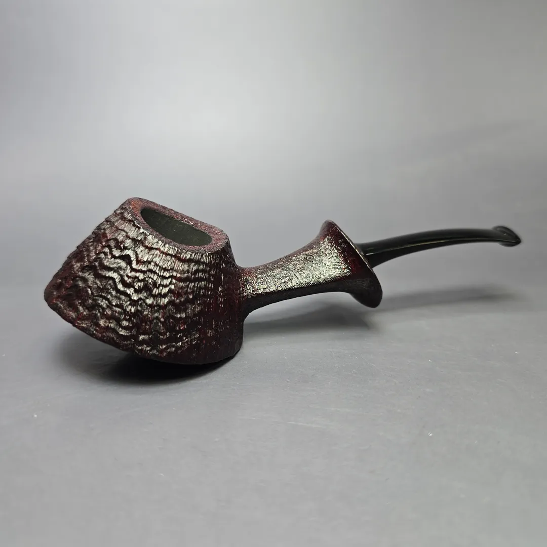 Madao 3000 Sandblasted Asymmetric Speeding Volcano Handmade Briar Pipe, New - Image 2