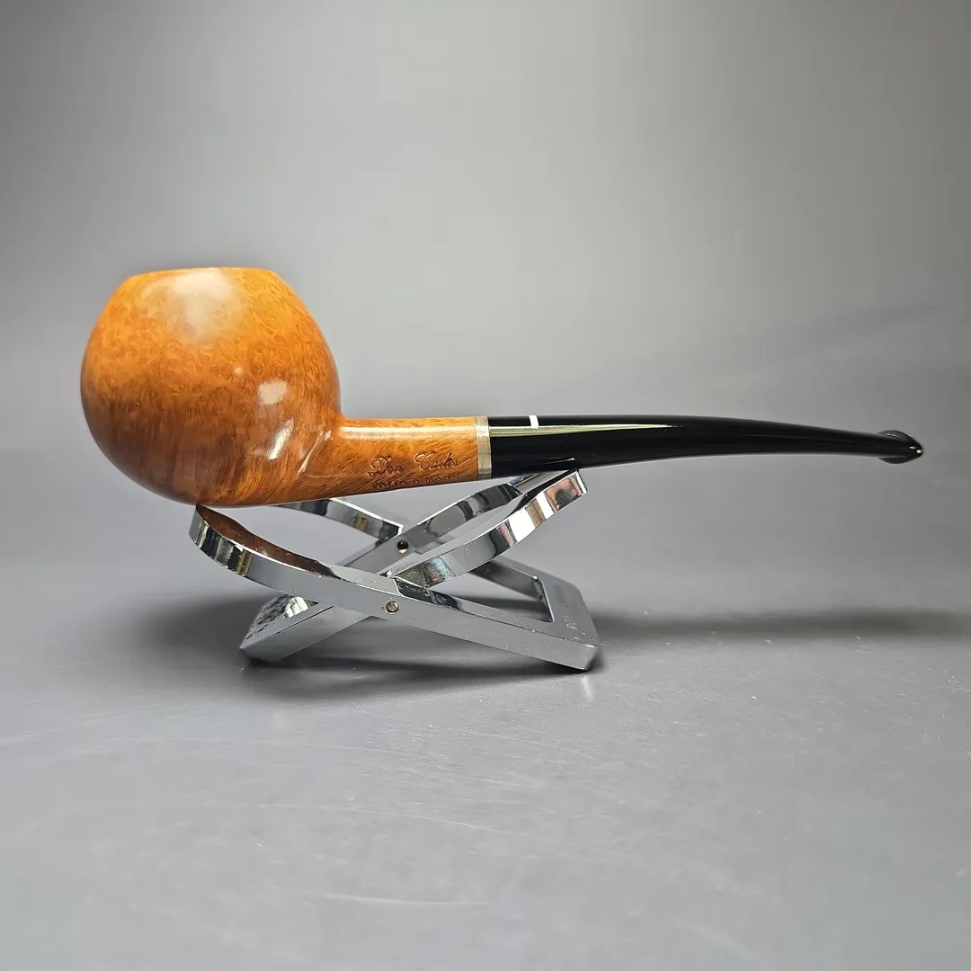 Don Carlos 2 Note Smooth Apple Prince w/ Silver Estate Briar Pipe, Italian Estates - Image 2