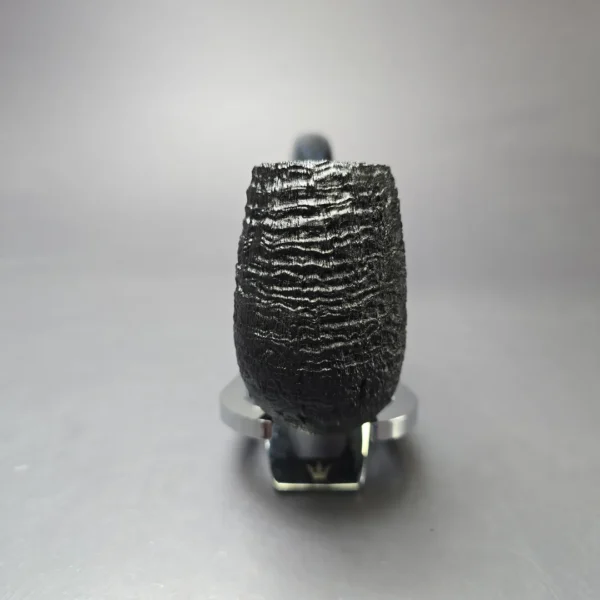 Pipe Tristan Sandblasted LC Bent Billiard w/ Blue Cumberland Handmade Briar Pipe, New - Image 3