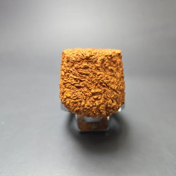 Pipe Tristan "Shape 55" Rusticated Pot w/ Horn Handmade Briar Pipe, New - Image 3