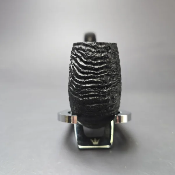 Pipe Tristan Sandblasted "Shell" LC Bent Billiard Handmade Briar Pipe, New - Image 3