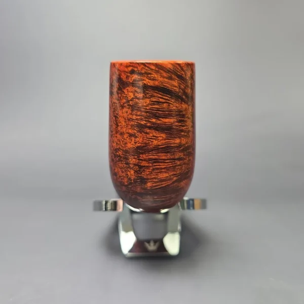 Walt Cannoy Cardinal House Hollingsworth Smooth Stack w/ Silver Handmade Briar Pipe, New - Image 3