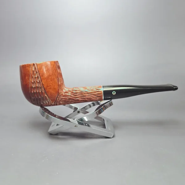 Kaywoodie Durobit 69 Partially Rusticated Pot Estate Briar Pipe, Unsmoked - Image 3