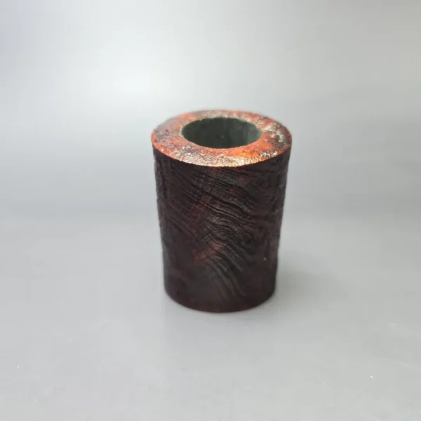 Moonshine MS06 Leather Sandblasted Stoker Poker w/ White Stem Briar Pipe, New - Image 3