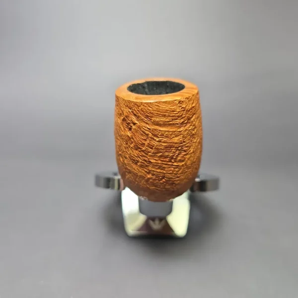 Bruno Nuttens Mini Bing B1 Partially Sandblasted Billiard Briar Pipe, New - Image 3