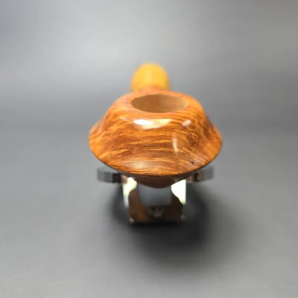 Luciano FR * Smooth Spiral Rhodesian w/ Olivewood Estate Briar Pipe, Unsmoked - Image 3