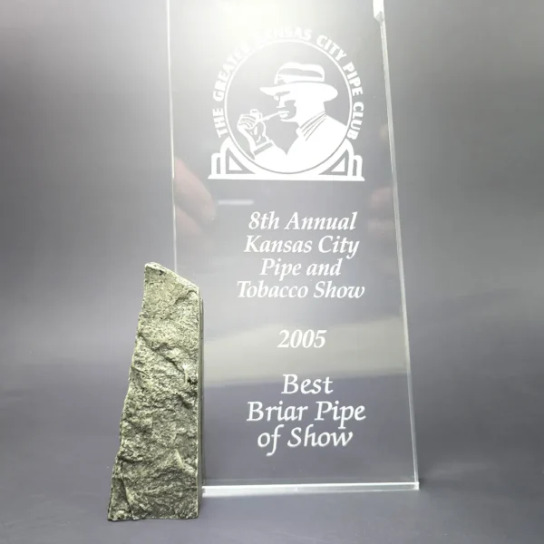 Michael Parks 2005 GKCPC Best in Show Giant Blowfish w/ Brazilian Rosewood Estate Briar Pipe, Unsmoked - Image 3