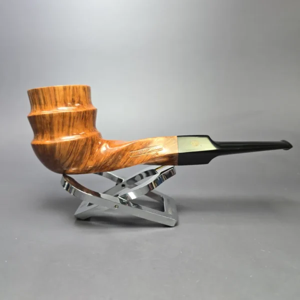 James Upshall B Grade Tradition Smooth Spiral Freehand Estate Briar Pipe, Unsmoked - Image 3