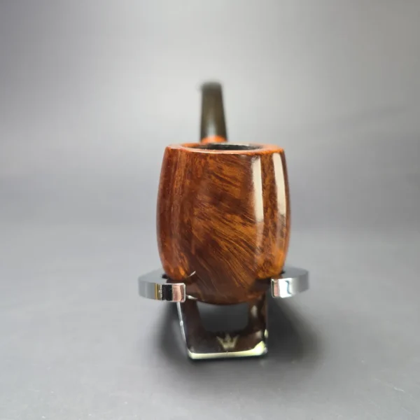 Edward's Large Smooth Fluted Bent Billiard Estate Briar Pipe, American Estates - Image 3