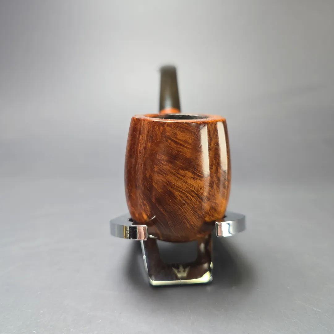 Edward's Large Smooth Fluted Bent Billiard Estate Briar Pipe, American Estates - Image 3