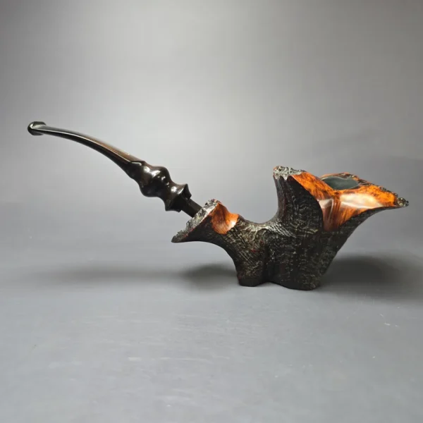 Ben Wade Fancy Sandblast XL Freehand Estate Briar Pipe, Danish Estates - Image 3