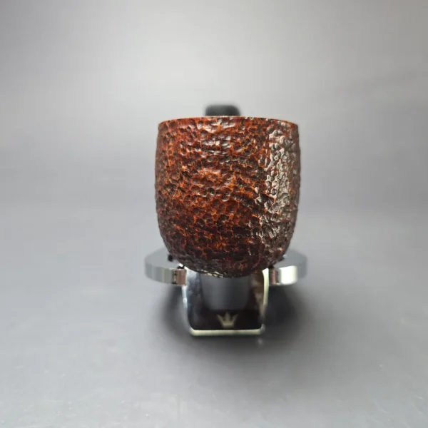 Savinelli Short Partially Rusticated Bent Pot Estate Briar Pipe, Italian Estates, 6mm - Image 3