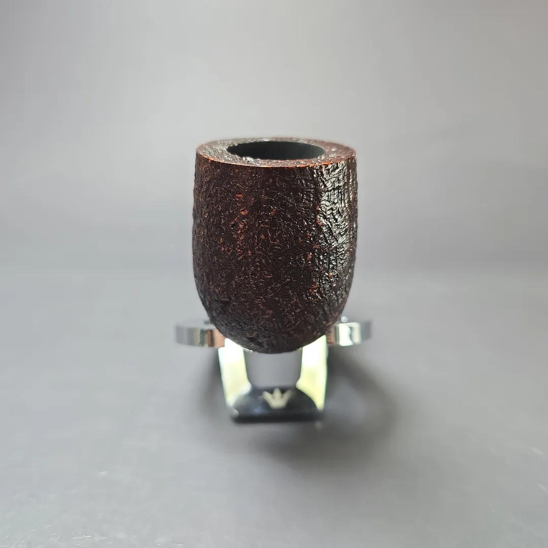 MBSD Briars Timeless Traditions 1 Sandblasted Billiard w/ Silver Handmade Briar Pipe, New - Image 4