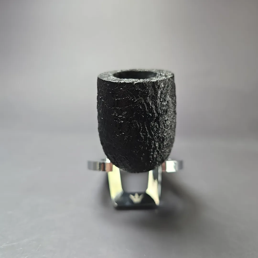 MBSD Briars Timeless Traditions 1 Sandblasted Billiard w/ Silver Handmade Briar Pipe, New - Image 4