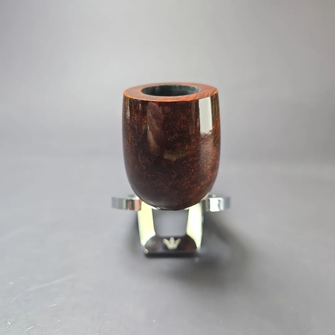 MBSD Briars Timeless Traditions 1 Smooth Billiard w/ Silver Handmade Briar Pipe, New - Image 4