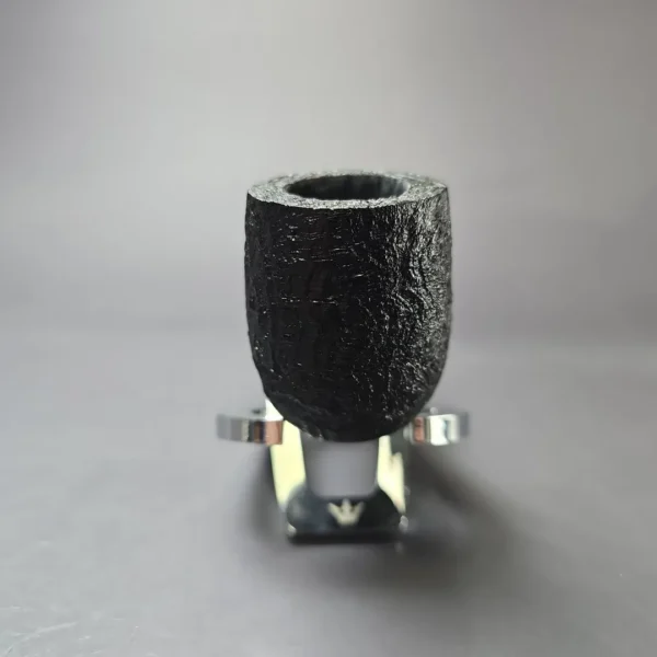 MBSD Briars Timeless Traditions 1 Sandblasted Billiard w/ Silver Handmade Briar Pipe, New - Image 4