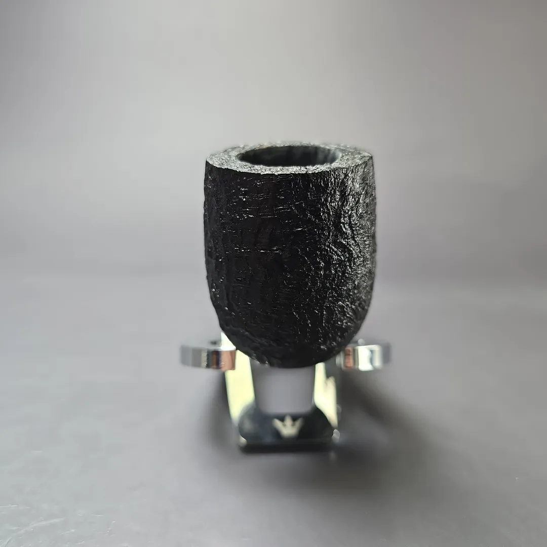 MBSD Briars Timeless Traditions 1 Sandblasted Billiard w/ Silver Handmade Briar Pipe, New - Image 4